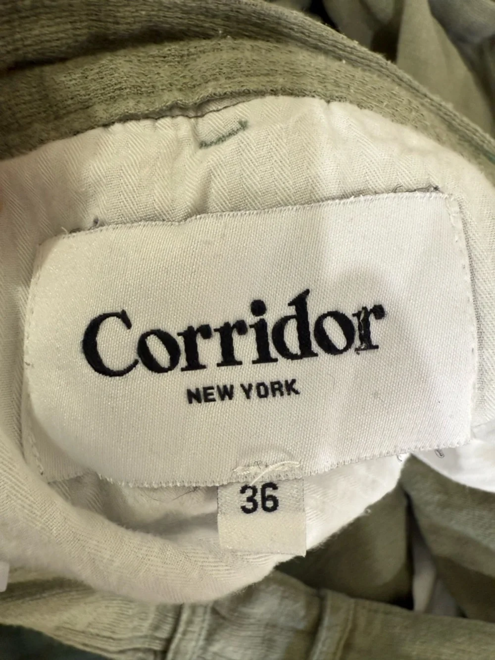Corridor Men’s Light Sage Chinos with Button Waistband